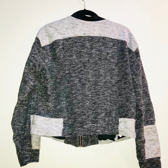 |Lou & Grey| Zip Up Grey Marled Sweater Sz Small - Picture 2 of 3